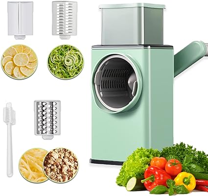 Vegetable Cutter Multifunctional Manual Rotary Cheese Grater Shredder